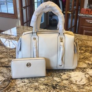 Michael Kors matching wallet and satchel NWT